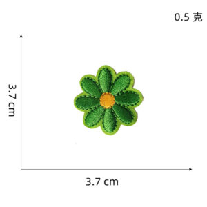 Green flower cloth patch 11 #