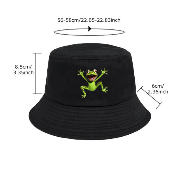 Wholesale Frog Pattern Fisherman Hat Casual Outdoor Sun Hat for Travel