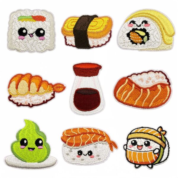 oly-00f7af39c394bc6caab08c3321a804e5 Wholesale Cartoon Salmon Rice Ball Patch Decorative Accessory for Everyday Use or DIY Craft