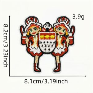 Red carnival cloth stickers 10 #
