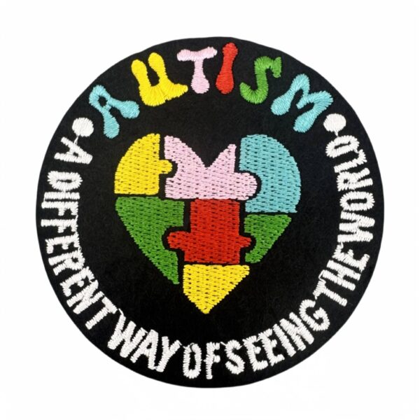 oly-011824d23cf421f820803c085d6a0d13 Wholesale Colorful Puzzle Embroidery Autism Awareness Cloth Patch Iron-On Craft Supply