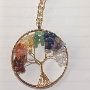 Colorful golden loose root keychain 5cm