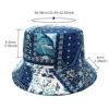Wholesale Geometric Printed Bucket Hat Sun Protection Outdoor Hat Fashion Accessory for Daily Wear