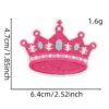 Wholesale Pink Cartoon Princess Embroidered Patch Fashion Accessory for Clothing Bags