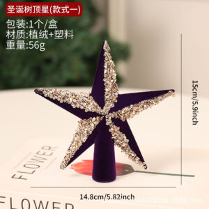 Type a 15cm purple painted top star (individually packaged in pvc box)