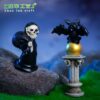 Wholesale Halloween Skeleton Bat Resin Figurine Decorative Ornament for Home Decor Gift