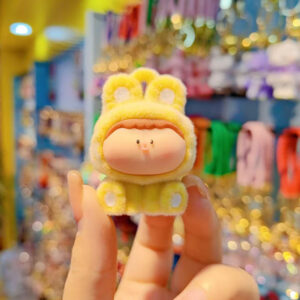 Flocked lily (single doll)-yellow