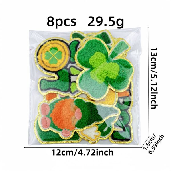 oly-01965ffe61c0fa9d03b1d625c9bc2ca9 Wholesale Irish Festival Cartoon Towel Embroidery Patch Decorative Accent Iron-On Applique for Home Decor