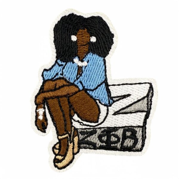 oly-019bcbdc7e0e6d5ef73747606bb20243 Wholesale Trendy Cartoon Black Embroidered Patch Polyester Decorative Applique for Bags Clothing Resale
