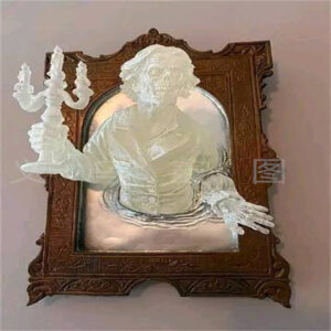 Wall-mounted luminous male ghost