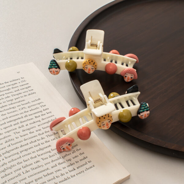 oly-01ab739ba805fe067bee9f2779d05dcc Wholesale Korean Cartoon Plastic Hair Claw Clip Handmade Cute Pattern for Women, Boutique Hair Accessory