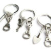 Wholesale Alloy European Style 3 Piece Keychain Set Fashion Accessory Gift