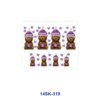 oly-01d9c02ae688d4a32f4b1b7a63c5cef6 Wholesale 2/4/8pcs Teddy Bear Theme Mini Cup Keychain Sticker