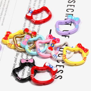 oly-01db46c0bf402e9667dc395b09945964 Wholesale UV Plated Cat Acrylic Beads Mixed Colors Fashion Phone Accessory for Resale Gift OLY Exclusive