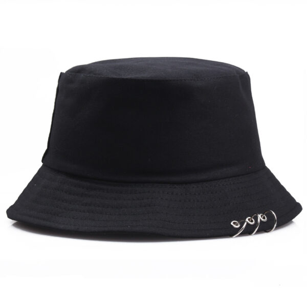 oly-01e1986f28ef5fcbc6f0f2282b5cc2cd Wholesale Korean Style Hip Hop Fisherman Hat with Large Rivet Rings Unisex Fashion Accessory for Party Gift