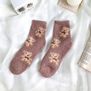 Bear cookies series-milk coffee color / One size fits all