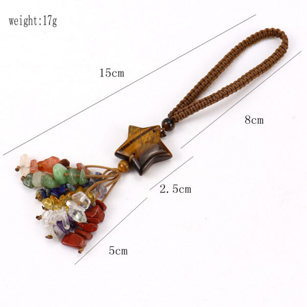 oly-01f323b9697f11ebbd7bbb3d84686e4e Wholesale Handmade Agate Bag Charm Star and Moon Pattern Amethyst for Everyday Use