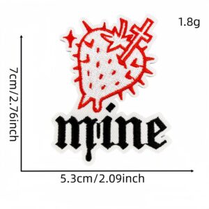 Cartoon black and pink fabric applique 17#