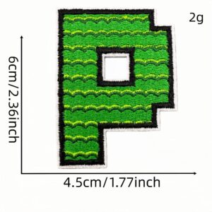 English alphabet cloth sticker p