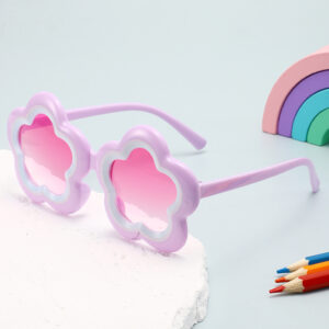 Wholesale Cute Kids Sunglasses Purple Frame Gradient Pink Party Fashion Accessory