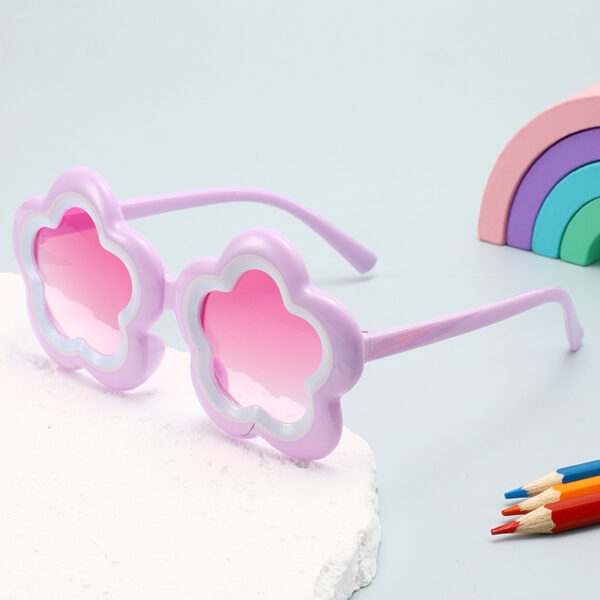 oly-022c3823a6228c8114b6965ee89fb463 Wholesale Cute Kids Sunglasses Purple Frame Gradient Pink Party Fashion Accessory