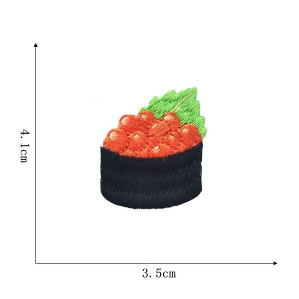 oly-022d5fe04544e7b978dff7c2570b5175 Wholesale Stylish Cartoon Sushi Embroidered Patches Fashion Accessory Gift for Clothing Decoration