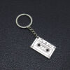 Wholesale Retro Cassette Tape Keychain Pendant Zinc Alloy Car Key Accessory