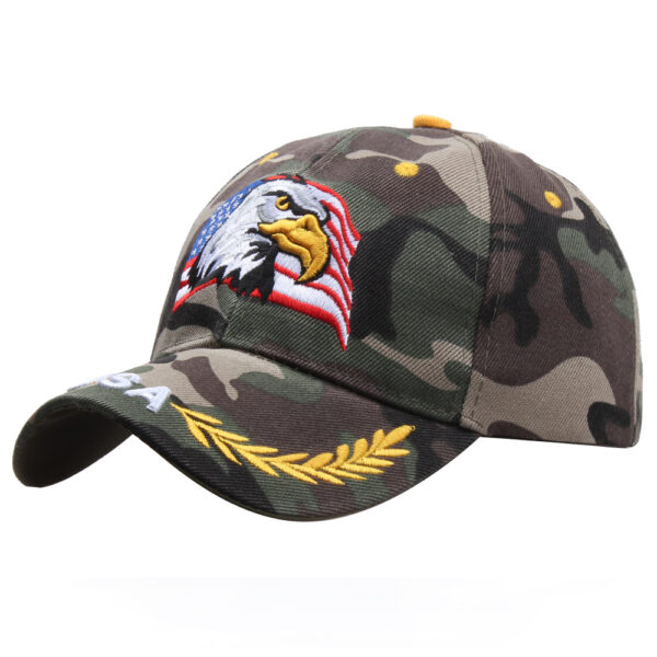 oly-02603ab60315c4a6398a218c46f12168 Wholesale Embroidered Eagle Flag Star Baseball Cap Sun Hat Summer Casual