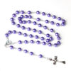 oly-027a446d3d2a57f67385000c95585e8d Wholesale Imitation Pearl Rosary Cross Necklace White Alloy Pendant Fashion Jewelry Gift