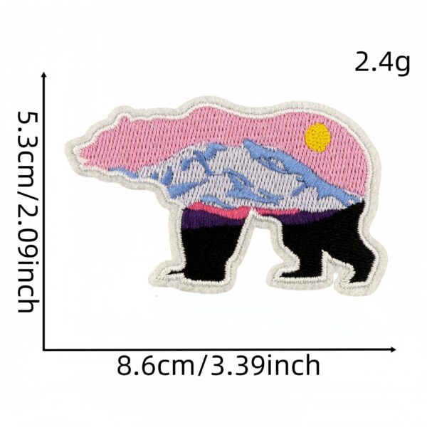 oly-02a1c20c2f67b6c545d39e0deb7999e3 Wholesale Fashion Embroidered Bear Scenery Iron On Patches Decorative Clothing Accessory for Gift or Resale