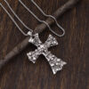 oly-02ae2bbcdf5df2fe6df768873d4b161b Wholesale Antique Silver Cross Skull Pendant Necklace, Fashion Chain Accessory for Party Gifts