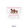 Wholesale 8pcs Multicolor Rose Horse Leopard Print Bow Floral Decor Mini Cup Keychain Sticker