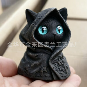Cape black cat - blue eyes
