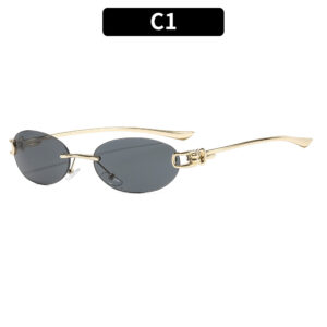 C1-gold frame gray piece