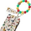 oly-0310a7a07440a69f3dad5f295d1aee80 Wholesale Pastoral Style PU Wallet Keychain with Wrist Strap and Card Holder Stylish Everyday Accessory