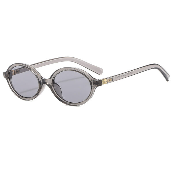 oly-032cb00feb72b50eeb9cb29d43a79578 Wholesale Retro Oval Sunglasses UV400 Black Frame Grey Lens Fashion Accessory