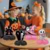 Wholesale Halloween Pumpkin Ghost Paper Honeycomb Table Decorations, 9-Piece Party Resale