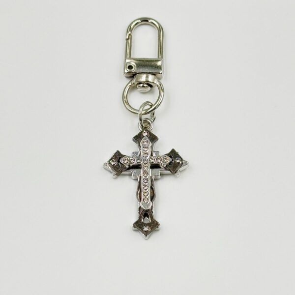 Wholesale Vintage Punk Cross Keychain Fashion Accessory for Boutique Resale