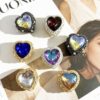 oly-03465517bded952d7e7314a1f377f068 Wholesale Alloy Double Sided Mixed Color Heart Charms for DIY Phone Keychains Bag Chains Craft Supplies