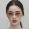 oly-034f74e96ea8eb2c349dff568fbdbd83 Wholesale Trendy Oval Retro Sunglasses Gold Frame Gray Lens UV400 Sun Protection for Summer