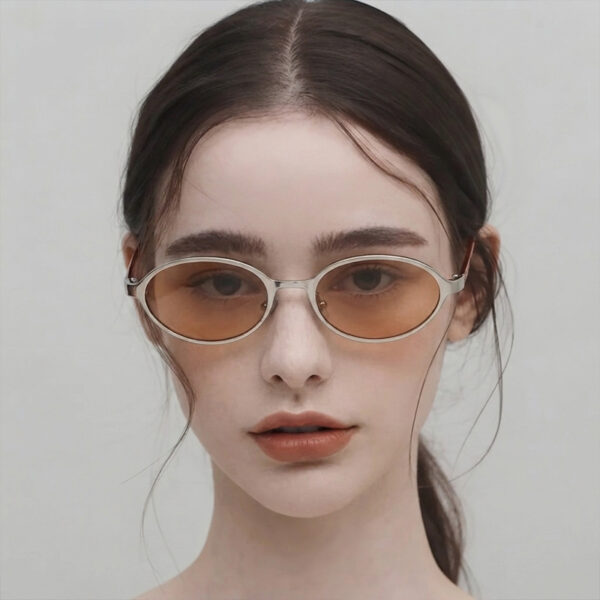 oly-034f74e96ea8eb2c349dff568fbdbd83 Wholesale Trendy Oval Retro Sunglasses Gold Frame Gray Lens UV400 Sun Protection for Summer