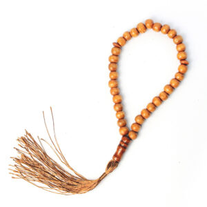 33 light brown beads, approximately 8mm in size