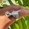oly-035ed6291046b936cdf2420758e23588 Wholesale Bohemian Moonstone Open Ring Women's Fashion Jewelry Accessory Gift