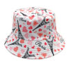 oly-036131f92ec872d4553074b049fc1287 Wholesale Digital Print Fisherman Bucket Hat Love Tower Pattern Sun Hat Casual Fashion Accessory
