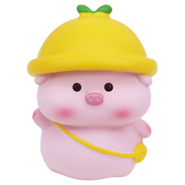 oly-036d7e143e0da7206bd7132e224b1a5c Wholesale Cute Pig Resin Figurine Set 4 Piece Desktop Car Decor Everyday Gift