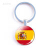 Wholesale Stylish Ukraine Flag Double Sided Glass Ball Keychain Birthday Gift for Resale