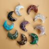 oly-038b71c503fec39cda39896ba60c54cf Wholesale Handmade Crystal Tree of Life Moon Necklace Jewelry Gift