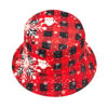 oly-03aaa9a768f6c8c4e41f3acbeaf76c8b Wholesale Fashion Fisherman Hat with Santa Claus Plaid Unisex Sun Hat for Outdoor and Party Use