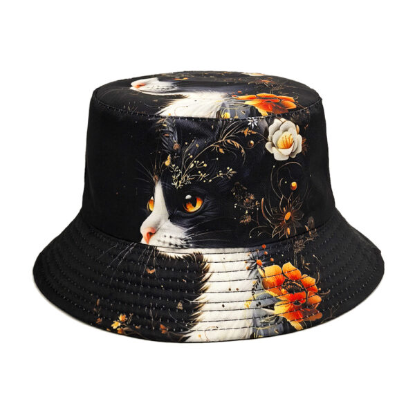 oly-03b02d7951816fc596626734480437bc Wholesale Cute Cat Print Bucket Hat Chic Fashion Sun Protection Accessory for Women Gift Idea