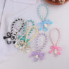oly-03b0acaf0f64c9ff606bd13bea1b0630 Wholesale Chic Silicone Phone Strap Yellow Bow Keychain Bag Charm Gift Accessory